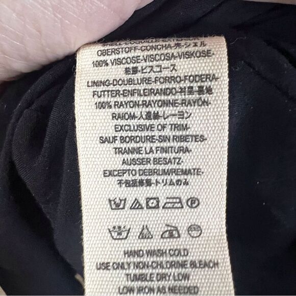 Free People Abbie Dress in Black Combo Spackle Womens Size 6 Mini‎ Mock Neck - Picture 10 of 10